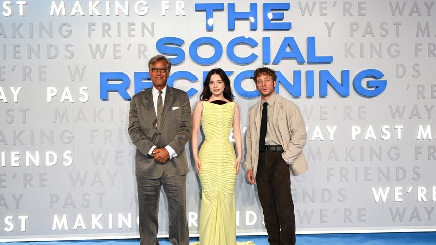 UK-Gala zu "The Social Reckoning" in London mit Aaron Sorkin, Mikey Madison und Jeremy Allen White