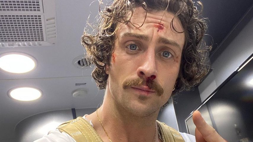 Aaron Taylor-Johnson am Set von "Bullet Train"