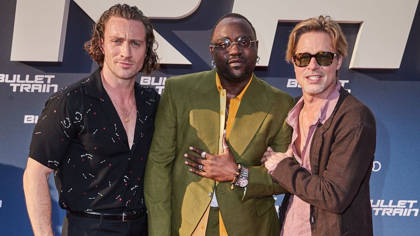 Aaron Taylor-Johnson, Brian Tyree Henry und Brad Pitt in Berlin, Juli 2022