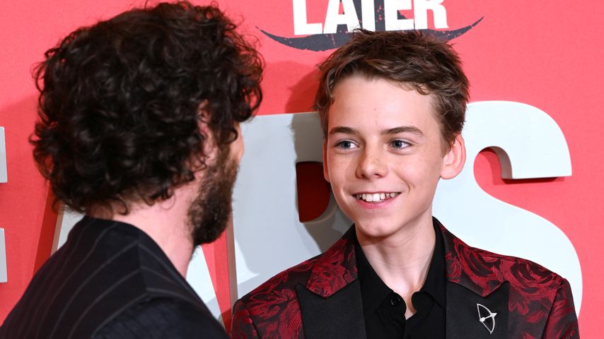 Aaron Taylor-Johnson und Alfie Williams bei der Weltpremiere von "28 Years Later" 2025 in London.