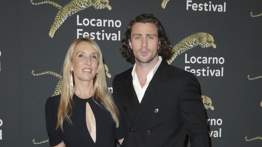 Aaron Taylor-Johnson und seine Ehefrau Sam im August 2022