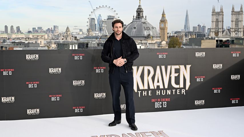 Aaron Taylor-Johnson beim Fototermin für "Kraven the Hunter", November 2024