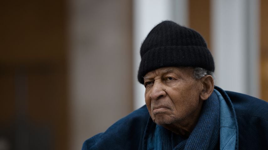Abdullah Ibrahim bei einer Pressekonferenz beim Cape Town International Jazz Festival 2026 in Kapstadt