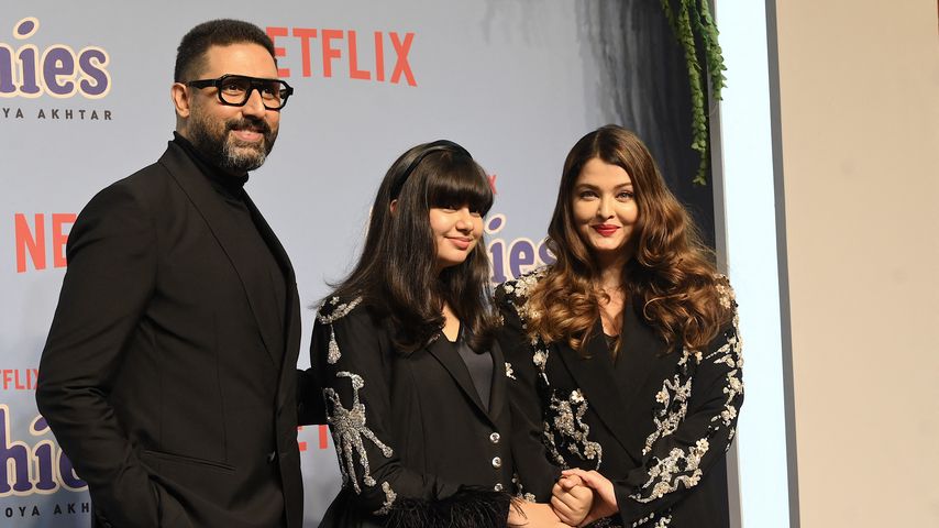 Abhishek Bachchan, seine Tochter Aaradhya und seine Frau Aishwarya Rai Bachchan