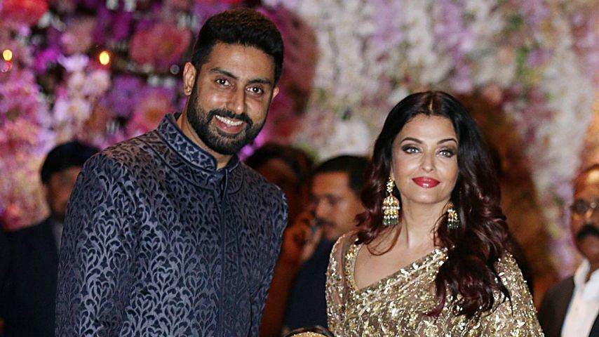 Abhishek Bachchan und Aishwarya Rai Bachchan mit ihrer Tochter Aaradhya