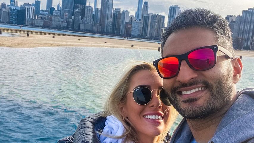 Abhishek Chatterjee (r.) mit seiner Freundin Emily