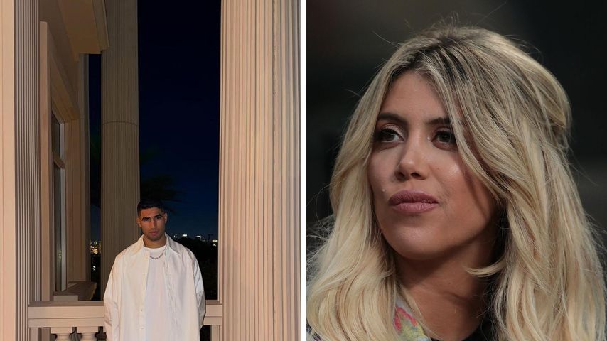 Collage: Achrat Hakimi und Wanda Nara