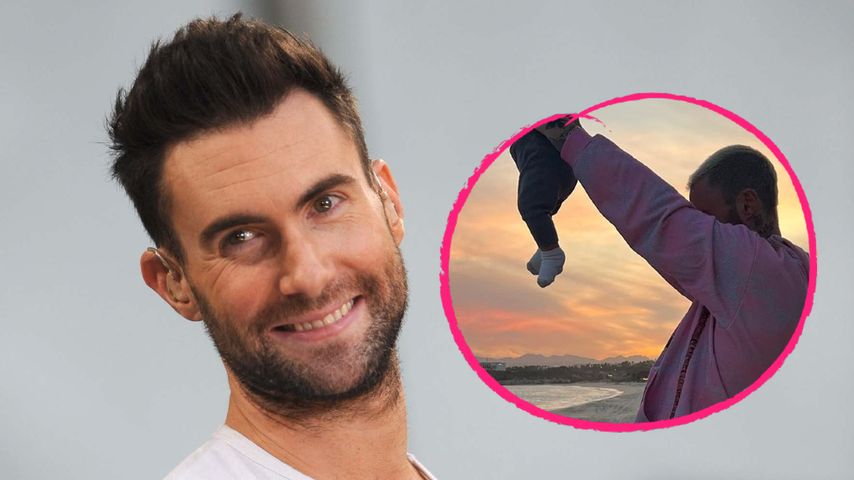 Selten: Adam Levine posiert mit seinem neugeborenen Baby!