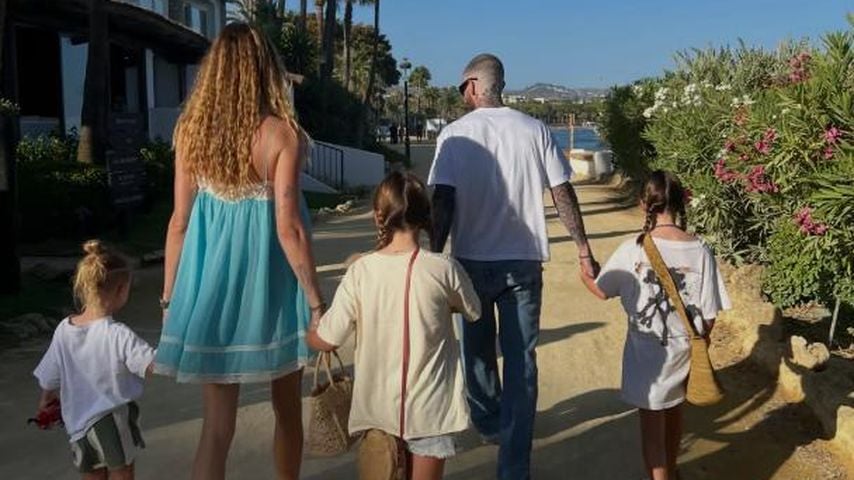 Adam Levine mit seiner Familie, Juli 2026