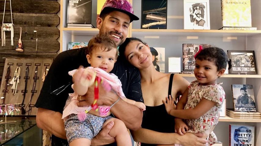 Adam Rodriguez mit seiner Frau Grace und seinen Kindern Georgie und Frankie