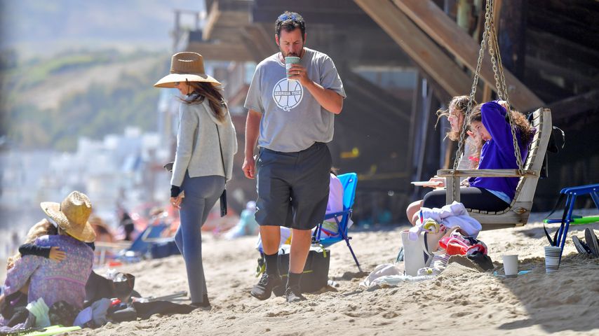 Adam Sandler mit seiner Familie