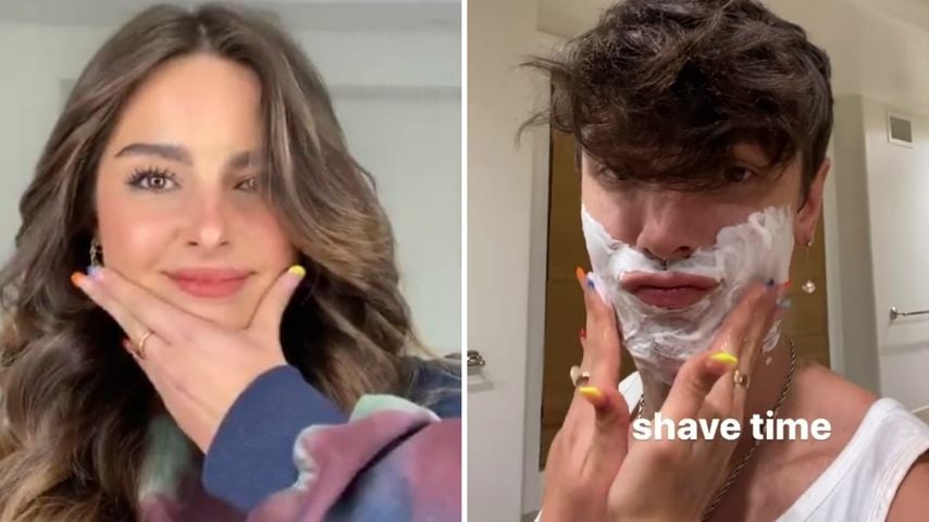 Collage: Addison Rae und Bryce Hall, TikTok-Megastars