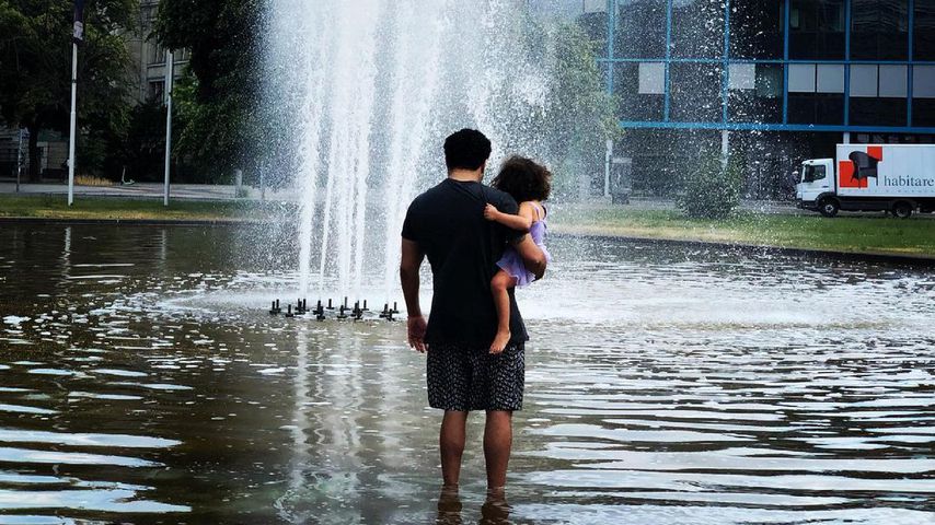 Adel Tawil und seine Tochter in Berlin im Juli 2021