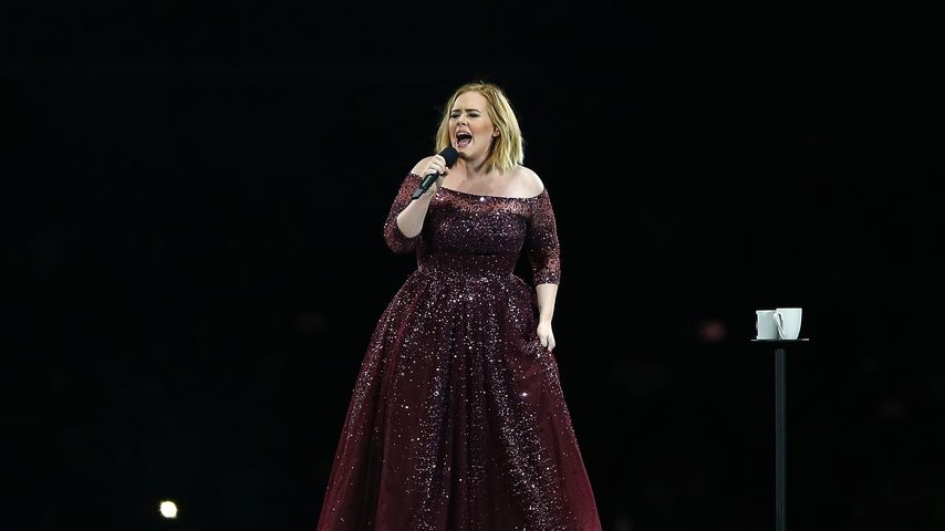 Musikerin Adele während eines Auftritts in Perth, Australien