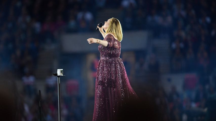 Adele, während ihres Konzerts im Wembley Stadium, 2017
