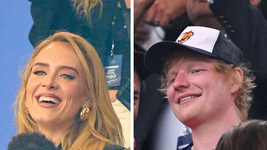 Im Stadion: Adele und Ed Sheeran unterstützen England bei EM