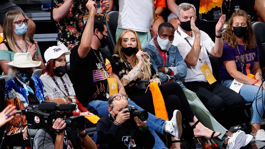 Adele und Rich Paul bei dem NBA-Finale im Juli 2021