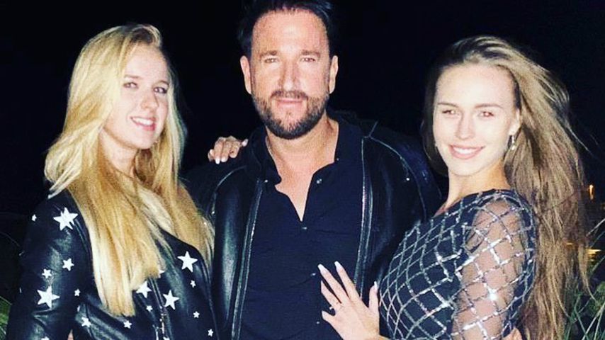 Adeline Norberg mit ihrem Vater Michael Wendler und dessen Frau Laura