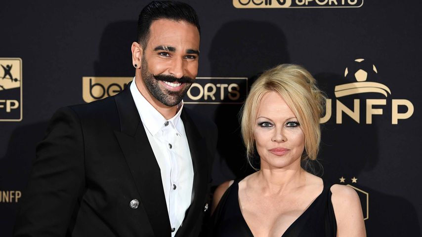 Adil Rami und Pamela Anderson in Paris