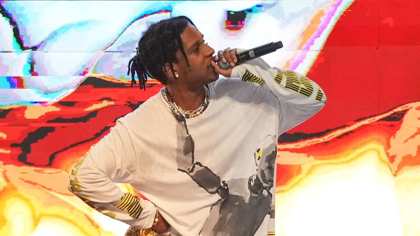 A$AP Rocky während eines Konzerts in Singapur