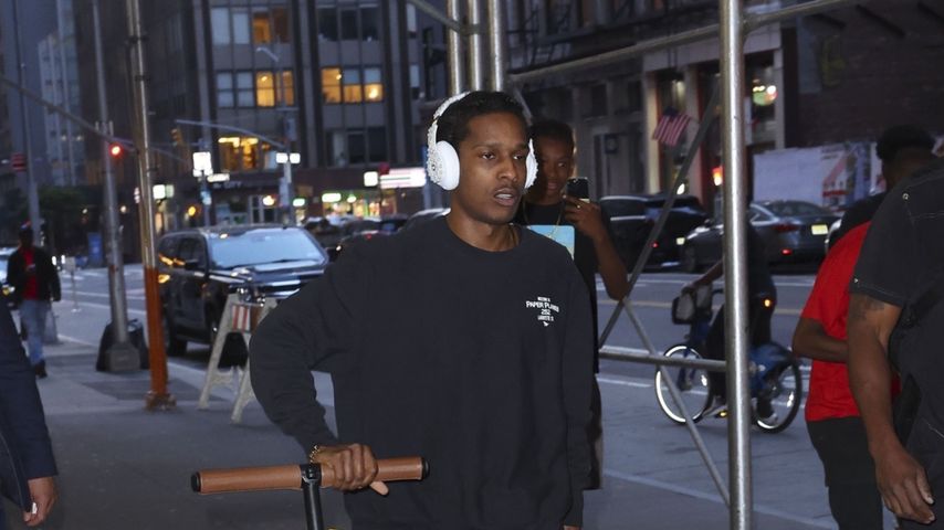A$AP Rocky und seine zwei Kinder im Juni 2024