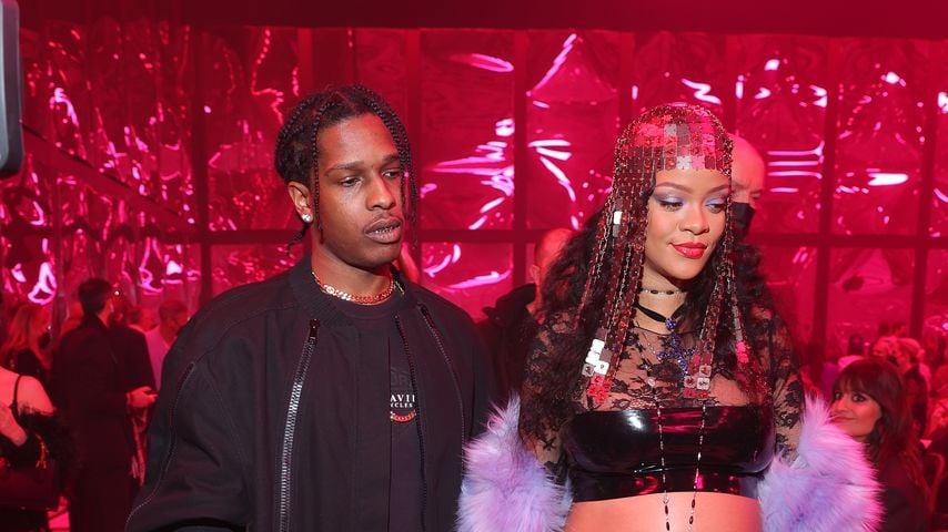 A$AP Rocky und Rihanna im Februar 2022 in Mailand