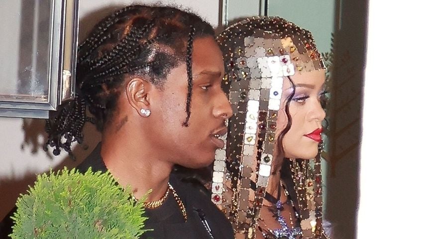 A$AP Rocky und Rihanna im Februar 2022 in Mailand