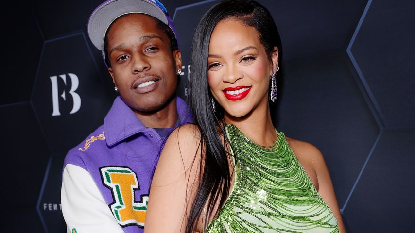 A$AP Rocky und Rihanna bei einem Event von Fenty Beauty in Los Angeles, Februar 2022