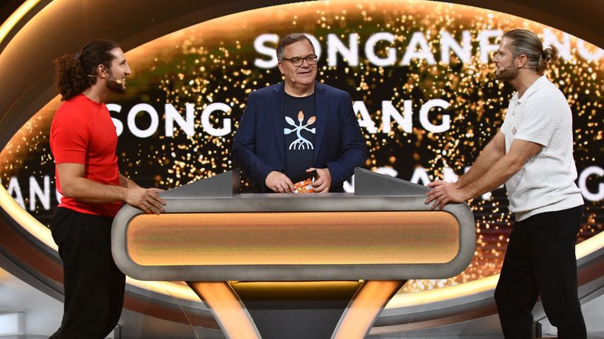 Adriano Salvaggi, Elton und Paul Janke bei "Schlag den Besten"