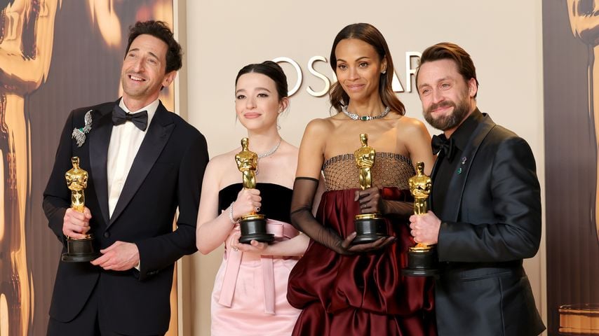 Adrien Brody, Mikey Madison, Zoe Saldana und Kieran Culkin, Oscar-Gewinner 2025