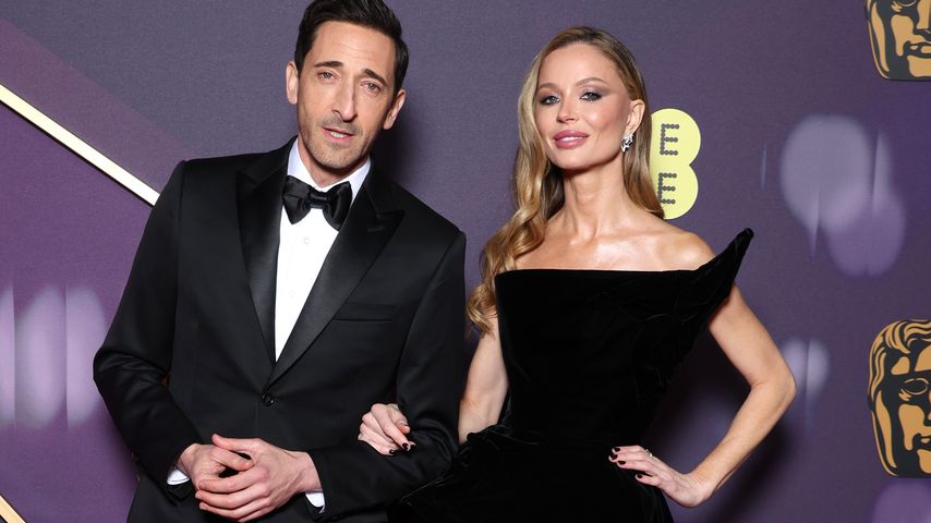 Adrien Brody und Georgina könnten nicht glücklicher sein