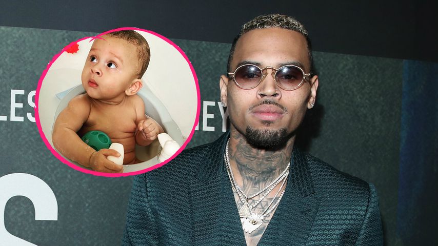 In Wanne: Chris Brown teilt ultrasüßes Bild von Sohn Aeko