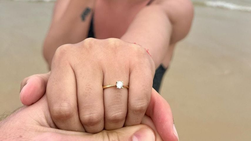 Agustín Rogel hat seiner Freundin Lucia einen Antrag gemacht