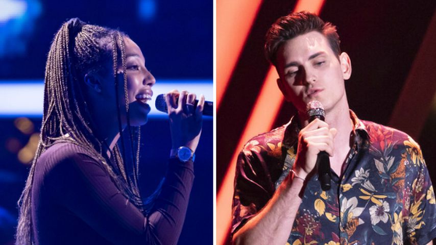 Collage: Aischa und Mark, Talents bei "The Voice of Germany" 2020