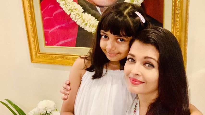Aishwarya Rai Bachchan mit ihrer Tochter, März 2020