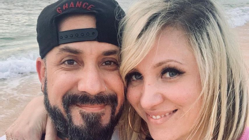 AJ McLean mit seiner Ehefrau Rochelle im Dezember 2019