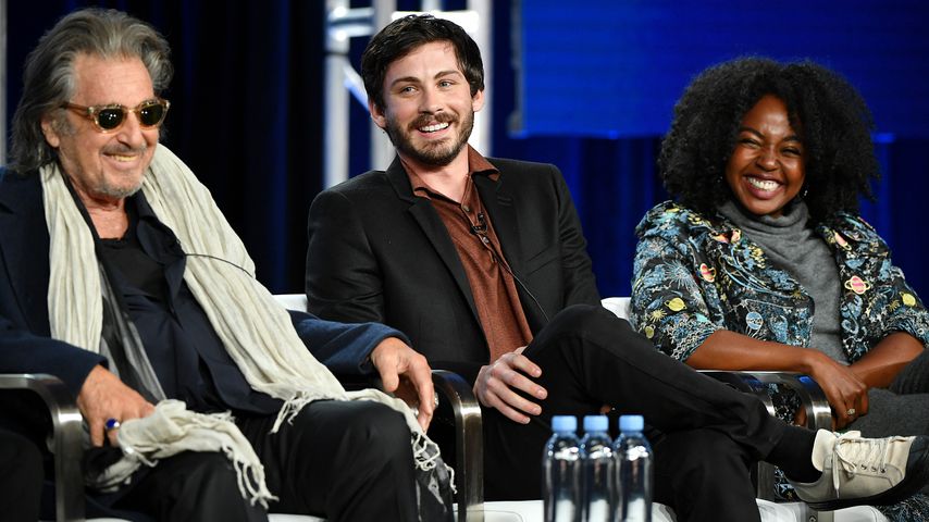 Al Pacino, Logan Lerman und Jerrika Hinton bei der "Hunters"-Premiere in Pasadena im Januar 2020