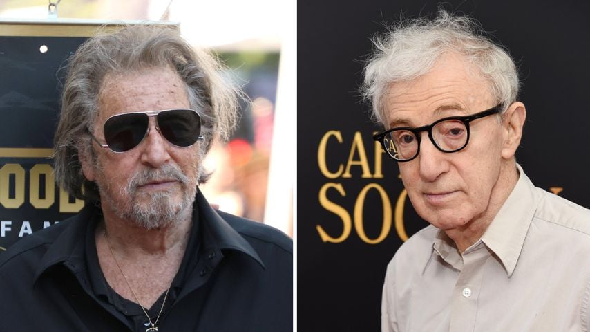 Collage: Al Pacino und Woody Allen