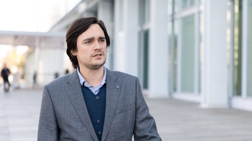 Alain-Fabien Delon am Tribunal de Paris während des Prozesses zwischen den Kindern von Alain Delon