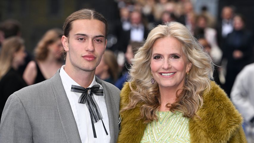 Alastair Wallace Stewart mit seiner Mutter Penny Lancaster, 2025
