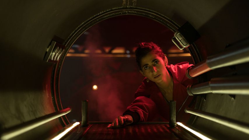 Alba Flores in einer Szene von "Haus des Geldes"