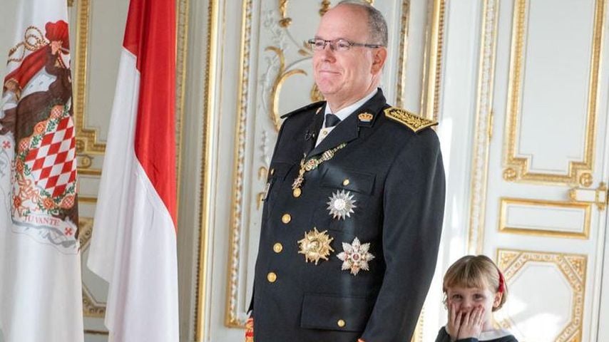 Albert II von Monaco und seine Tochter Prinzessin Gabriella
