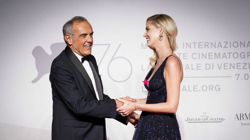 Alberto Barbera und Chiara Ferragni beim Venice Film Festival