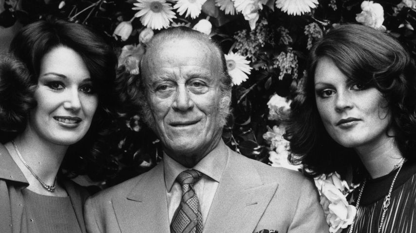 Aldo Gucci (Mitte) 1977