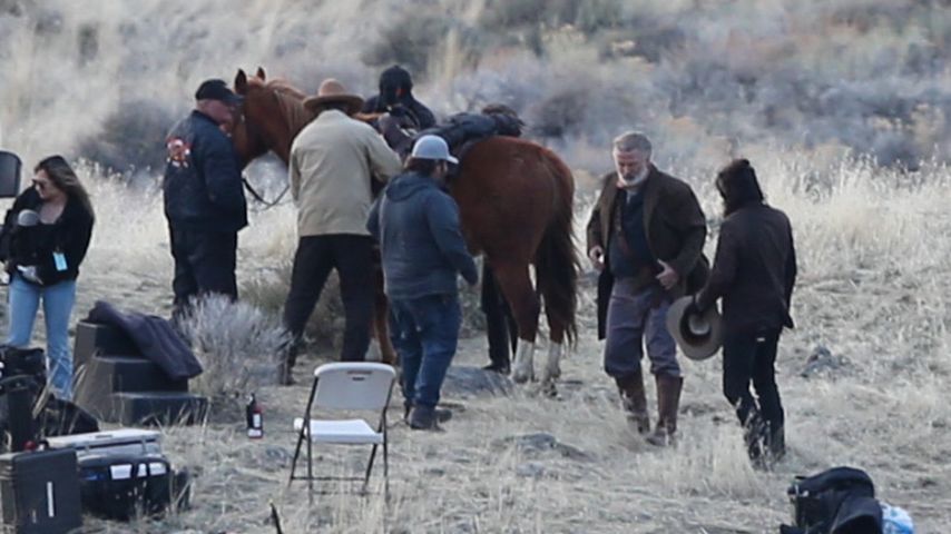 Alec Baldwin am Set von "Rust" im April 2023