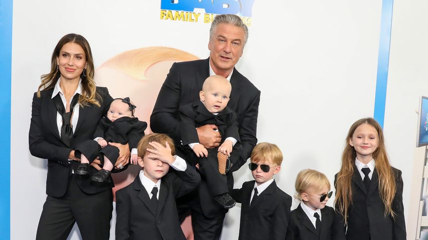 Alec Baldwin mit seiner Familie, 2021
