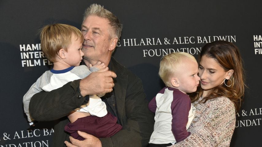 Alec Baldwin, seine Frau Hilaria Baldwin und ihr Kinder