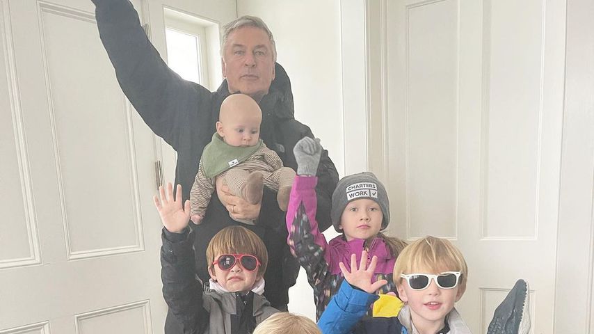 Alec Baldwin und seine Kinder Eduardo, Leonardo, Carmen, Romeo und Rafael
