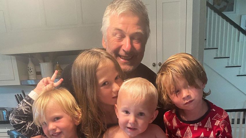 Alec Baldwin und seine Kinder Leonardo, Carmen, Romeo und Rafael im Jahr 2020