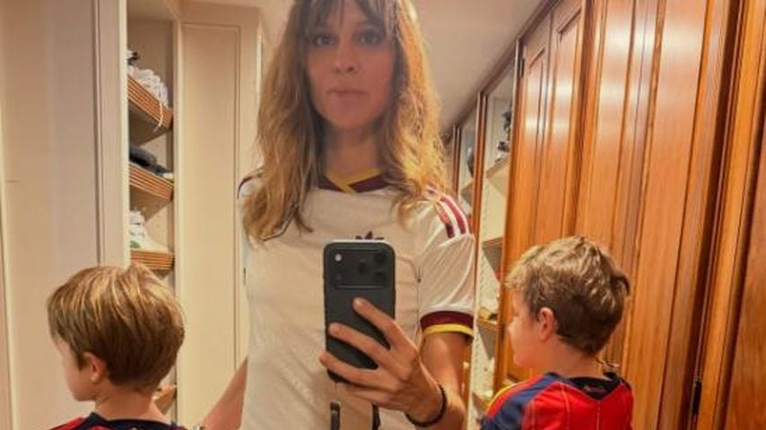 Alejandra Gere und Söhne feiern Spaniens Halbfinalsieg